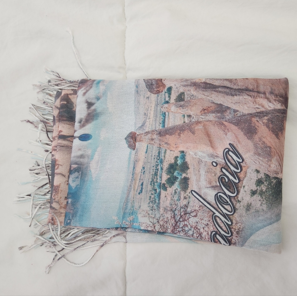 Printed Scarf One Size - Picture 8 of 8